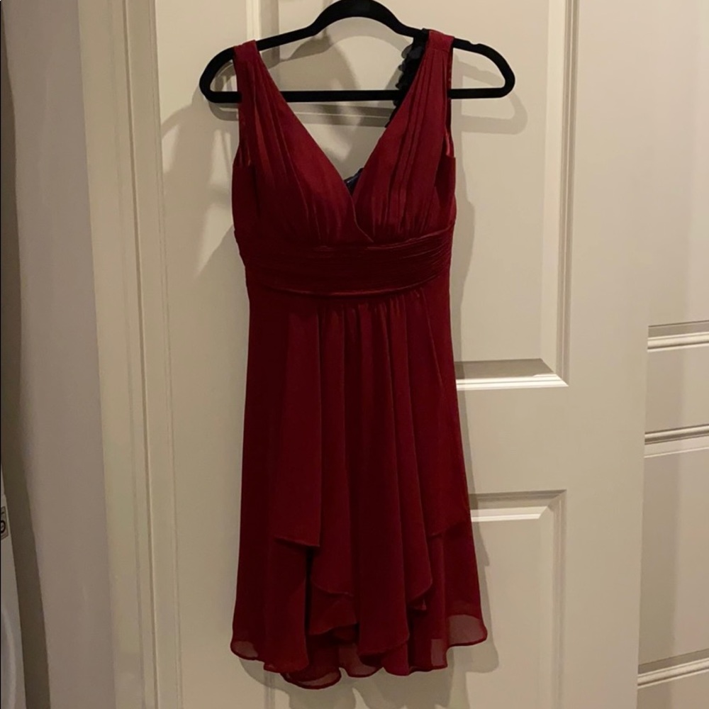 Cranberry formal prom dress